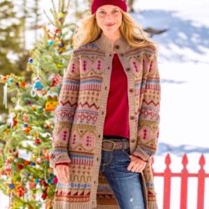 Sundance Crossroads Fair Isle Sweater Coat